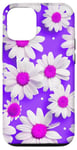 Coque pour iPhone 13 Pro Purple Daisy Polka Dots Floral Daisy Polka Dot Daisy Flowers