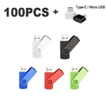 Clé USB 100,4 Go,8 Go,16 Go,32 Go,64 Go,2.0 pcs/lot,lecteur flash au pouce,cadeau gratuit - Type Full color-128MB #B