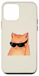 Coque pour iPhone 12 mini Chat orange cool avec nuances