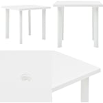 Table de jardin Blanc 80x75x72 cm Plastique - table de jardin - tables de jardin - Home & Living