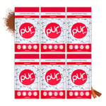 PUR Gum | Sugar Free Chewing Gum | Made with Xylitol | Vegan, Aspartame Free, Gluten Free and Keto Friendly | Natural Cinnamon Flavoured Gum, 55-Piece (Pack of 6)