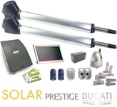 evo748 T Solar Kit ducati pour portail automatique Home Idéal pour 2 portes battantes 100% autonome grâce à la technologie Solar