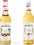 MONIN Premium Hazelnut Syrup 700 ml & Premium Vanilla Syrup 1 L