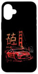 Coque pour iPhone 16 Plus JDM Tokyo Japan Golden Gate Bridge 86 Voiture japonaise de drift