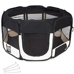 BAKAJI Box Enclos Rideau Pop-Up pour Chiots et Petits Animaux