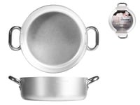 Cocotte Agnelli Basse Aluminium 2 Manches Inoxydable CM 36