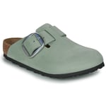 Birkenstock Tofflor Boston Big Buckle LENB Pure Sage Grön dam