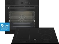 Beko 15 Function Aeroperfect 60cm Built-In Oven & Beko 60cm Built-in Induction Cooktop