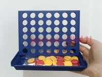 Connect Four In A Row 4 In A Line Board Game Kids Educational Toy Small size