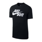 T-Shirt Nike Homme Manche Courte ar5006 011 Vêtement de Sport Noir Just Do It