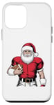 Coque pour iPhone 12 mini Ballon de football de Noël pour enfants, garçons, hommes, football de Noël