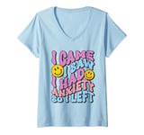 Womens I Came I Saw I Had Anxiety So I Left V-Neck T-Shirt