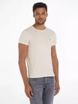 Tommy Hilfiger Slim Fit Stretch T-Shirt, Heathered Oatmilk