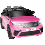 Lunsy - QY2088 Voiture électrique pour enfants,Voiture Télécommandée 12V4.5AH 700MA batterie rechargeable 4 roues +3 ans,Couleur rose