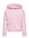 Nike Club Fleece High-Low Full-Zip Hoodie Pink Nike