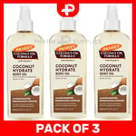 3 x Palmers Coconut Body Oil Spray Moisturise Hydration Glow Skin Hydrate 150ml