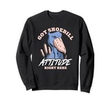 Got Shoebill Attitude Right Here Bird Photography Sweatshirt