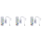 3X Contrôleur Tuya WiFi RGB pour Bande Lumineuse LED 3528 2835 5050 avec Télécommande 24 Touches