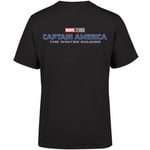 Marvel 10 Year Anniversary Captain America The Winter Soldier T-shirt Homme - Noir - M