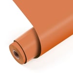 LOKLiK Rouleau Orange de Vinyle Permanent Adhésif Matte Tissus Textiles 1 pc 30.5 x 180 cm