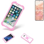 protective ring for Motorola Razr 50 Silicone Case Softcase Bumper pink