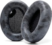 Coussinets Extra épais pour Casque Sony WH1000XM4 par Wicked Cushions - Cuir Souple, Mousse à mémoire de Luxe à Isolation phonique, Fonctionne avec capteur d'oreille | Black Camo