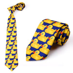 How I Met Your Mother Necktie Ties Yellow Printed Tie Funny Ducky Tie