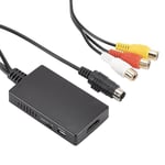 S-Video-HDMI-muunnin Av-HDMI-sovitin RCA-muunnin Tuki 1080p Hfmqv (FMY)