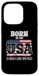 iPhone 14 Pro Born In The Usa A Really Long Time Ago Birthday USA Flag Case