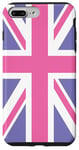 iPhone 7 Plus/8 Plus Purple and Pink, United Kingdom The Union Jack Flag Case