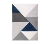 Tapis 160x230 cm BLOCK bleu/gris