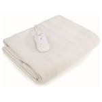 Carmen Double Heated Under Blanket with Overheat Protection, 70W, White - C81196