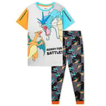 Pokémon Pyjama Enfant Garcon, Ensembles de Pyjama Garçon, Vêtements Enfant Ado 4-14 Ans Pikachu Dracaufeu Gengar (Gris/Noir, 6-7 Ans)