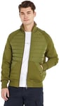 Tommy Hilfiger Men's Cardigan with Zip, Green (Putting Green), XL