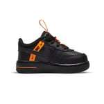 Nike Childrens Unisex Air Force 1 Flash Pack Black Kids Trainers Leather (archived) - Size UK 4.5 Infant