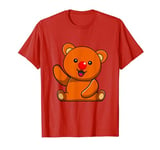 Red Bear Nose Funny Day Kids T-Shirt