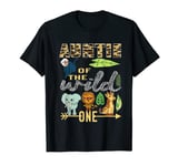 Auntie Of The Wild One Zoo 1St Birthday Safari Jungle Animal T-Shirt