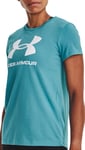 UA W SPORTSTYLE LOGO SS-BLU