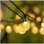 Solar String Lights Outdoor 30 Led 18 FT Crystal Globe Lights med 8 a