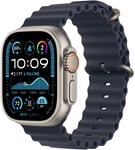 Apple Watch Ultra 2 Gps + Cellular 49mm Natural Titanium Case With Navy Ocean Band