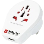 CHARGEUR - ADAPTATEUR SECTEUR | Adaptateur de voyage Skross World to USA USB 1500262 World to USA USB 1 pc(s)