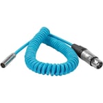 Kondor Blue Coiled Mini XLR to XLR for C70 and Black Magic Pocket 4k/6k Cameras (30 to 60cm)