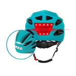 BEEPER - Casque avec LED Avant et arrière pour Vélo, VTT, Trottinette électrique ME134 (Medium, Bleu)