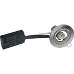 Downlight Euro Spot 80, GU10, rund, børstet stål