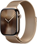 Apple Watch 10 46mm GPS+4G Titan Milanese Loop S/M Gold/Gold