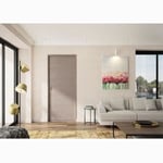 OPTIMUM Bloc Porte ajustable decor chene taupe VERONE - 204 x 83 cm Droit