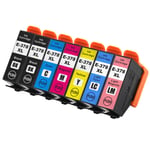 7 Ink Cartridges XL (Set+Bk) for Epson Expression Photo XP-8500 XP-8600 XP-8700