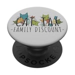 Cat Tax Family Discount Médias sociaux Tendance Mème PopSockets PopGrip Adhésif