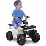 Voiture 4x4 Quad Buggy Electrique 6V,Moto Electrique pour Enfants 3-6 Ans, Vehicule Electrique Avant/Arriere Jusqu'a 3 km/h,Charge 25KG avec Musique