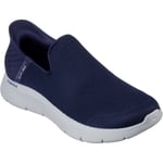 Skechers Mens Go Walk Flex No Hands Shoes - Navy material_polyester - Size UK 12